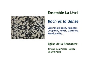 Affiche de Bach et la danse