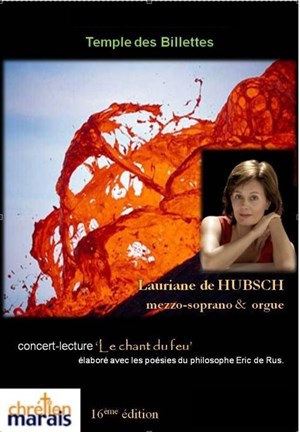 Affiche de Lauriane de Hubsch  mezzo-soprano &  orgue
