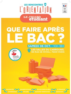 Affiche de Rencontres de l'orientation Spécial année du bac