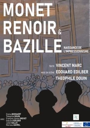 Affiche de Monet, Renoir et Bazille