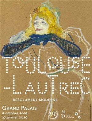 Affiche de Visite guidée de l'exposition Toulouse-Lautrec présentation Grand-Palais