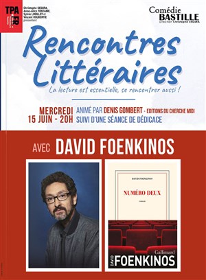 Affiche de Rencontres littéraires | avec David Foenkinos