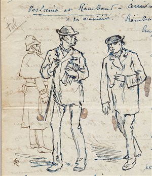 Affiche de Rimbaud et Verlaine