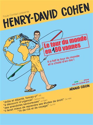 Affiche de Henry-David Cohen dans Le tour du monde en 180 vannes