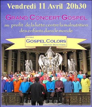 Affiche de Grand Concert Gospel Caritatif