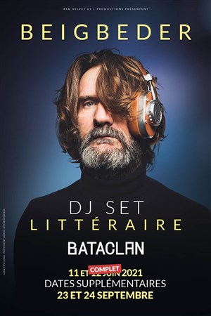 Affiche de Frédéric Beigbeder DJ Set Littéraire