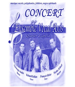 Affiche de Quatuor vocal d'homme Axis