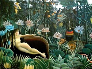 Affiche de Visite guidée : Le Douanier Rousseau, l'innocence archaïque | par Mathou Loetitia