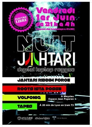 Affiche de Jahtari Night - Reggae Electro Dub