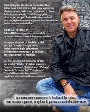 Affiche de Roberto Alagna : Boulevard des Italiens