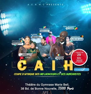 Affiche de Coupe d'Afrique des influenceurs et des humoristes