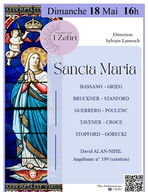 Affiche de Concert Choeur Sancta Maria