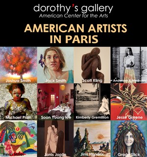 Affiche de American Artists in Paris - 2ème volet de l'exposition Dreams & Fantaisies