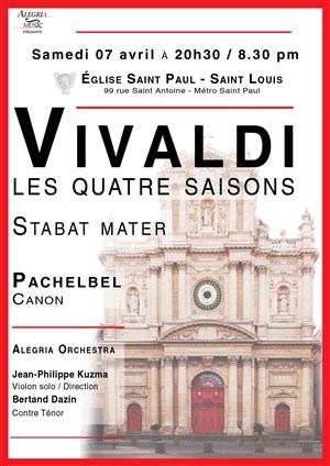 Affiche de Vivaldi : Les Quatre Saisons et le Stabat Mater