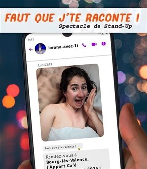 Affiche de Iorana dans Faut que j'te raconte