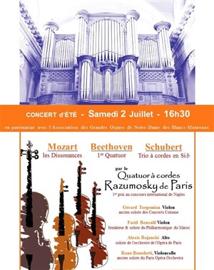 Affiche de Quatuors à cordes de - Mozart - Beethoven - Schubert