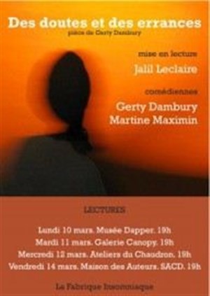 Affiche de Des doutes et des errances