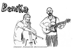 Affiche de Soirée chansons francaises avec Benika