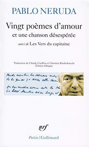 Affiche de Vingt poèmes d'amour et une chanson désespérée de Pablo Neruda | par Alain Bonneval et Joanna Rubio