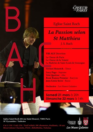 Affiche de La passion selon Saint Mathieu | de Bach