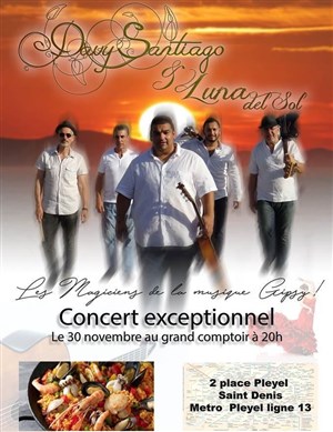 Affiche de Diner concert Flamenco avec Les Magiciens de la Musique Gipsy