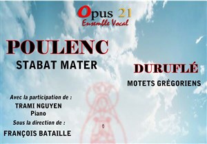 Affiche de Opus 21 joue Poulenc et Duruflé