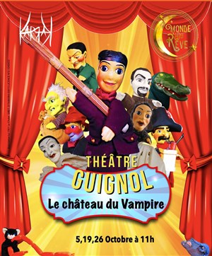 Affiche de Théâtre Guignol : Le château du vampire