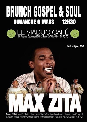 Affiche de Brunch Gospel & Soul avec Max Zita et Guests