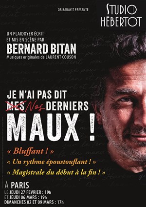 Affiche de Je n'ai pas dit mes derniers maux