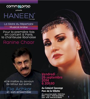 Affiche de Haneen (Nostalgie) | La gloire du répertoire musical arabe