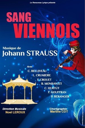 Affiche de Sang Viennois - Opérette de Johann Strauss