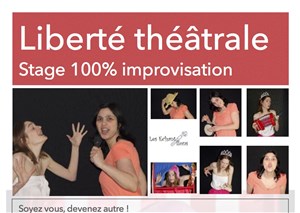 Affiche de Stage d'improvisation 1h30 : Liberté théâtrale