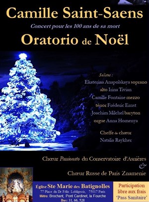 Affiche de Camille Saint-Saens : Oratorio de Noël
