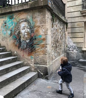 Affiche de Visite guidée en famille : Street-art et Space Invaders dans le Quartier Latin | par Camille