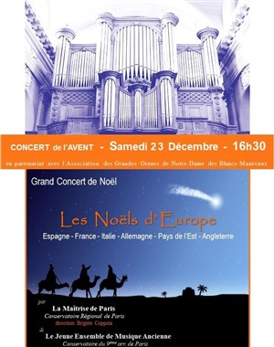 Affiche de Grand Concert de Noël : les Noëls d'Europe