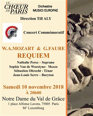 Affiche de WA Mozart & G. Fauré : Requiem