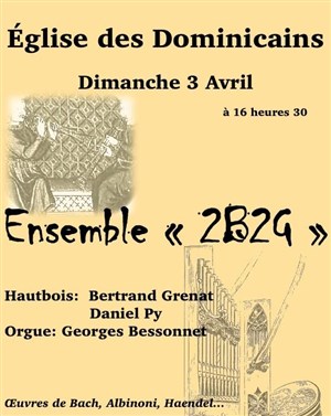 Affiche de Ensemble 2B2G : 2 Hautbois & Orgue