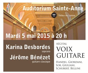 Affiche de Récital Voix-Guitare