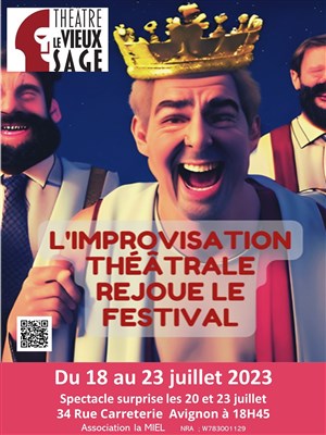 Affiche de L'improvisation théâtrale rejoue le festival
