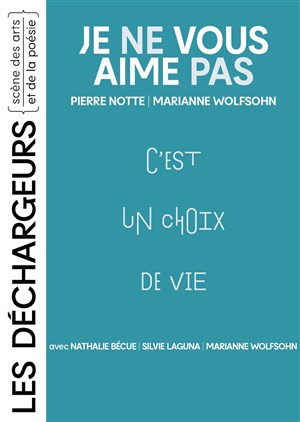 Affiche de Je ne vous aime pas