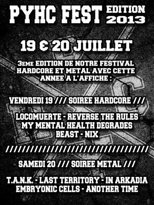 Affiche de PYHC Fest III