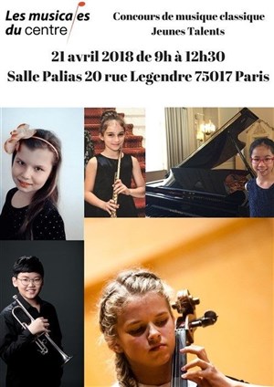 Affiche de Finale du Concours : Les Musicales du Centre