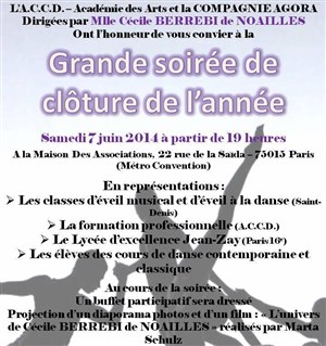 Affiche de La grande soirée de clôture de l'année