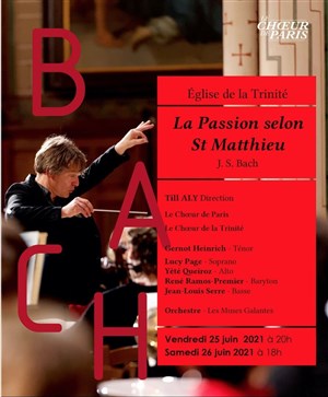 Affiche de Bach : La Passion selon Saint Matthieu