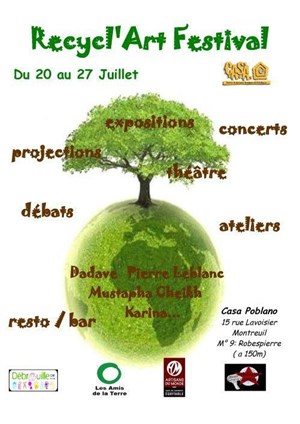 Affiche de Festival Recycl'Art - Inauguration