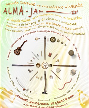 Affiche de 11ème Alma Jam, Soirée danse et musique vivante