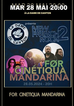 Affiche de Cinétiqua + Mandarina + FØR