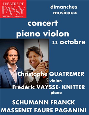 Affiche de Concert Christophe Quatremer et Frédéric Vaysse-Knitter