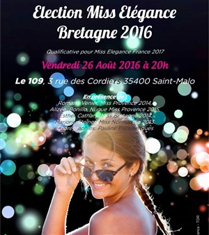 Affiche de Election Miss Elégance Bretagne 2016