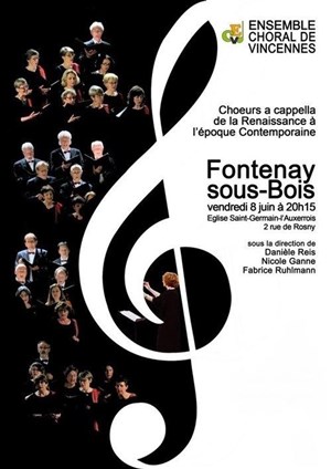 Affiche de Choeurs a capella de la Renaissance à l'époque Contemporaine